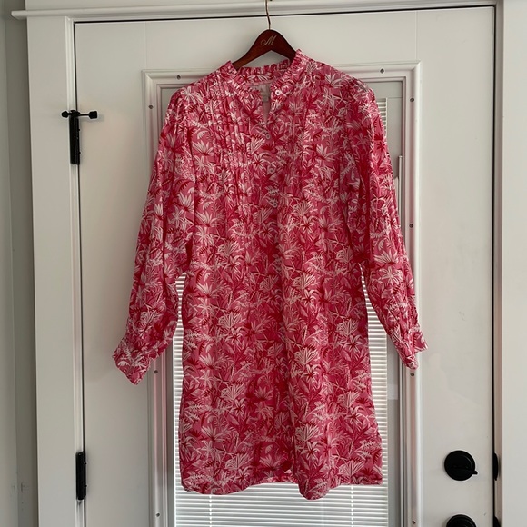 Boden Antonia Cotton Shirt Dress Azalea - Picture 2 of 7